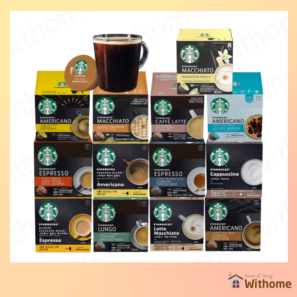 [Starbucks] Dolce Gusto Coffee Capsules 13 Flavors (12 PCS) Shopee