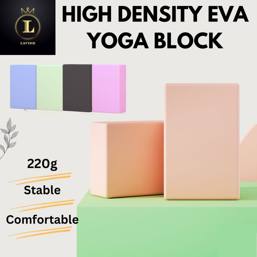 [Lavishsg] High Density EVA Foam Block for Yoga Pilates 220g [Ready