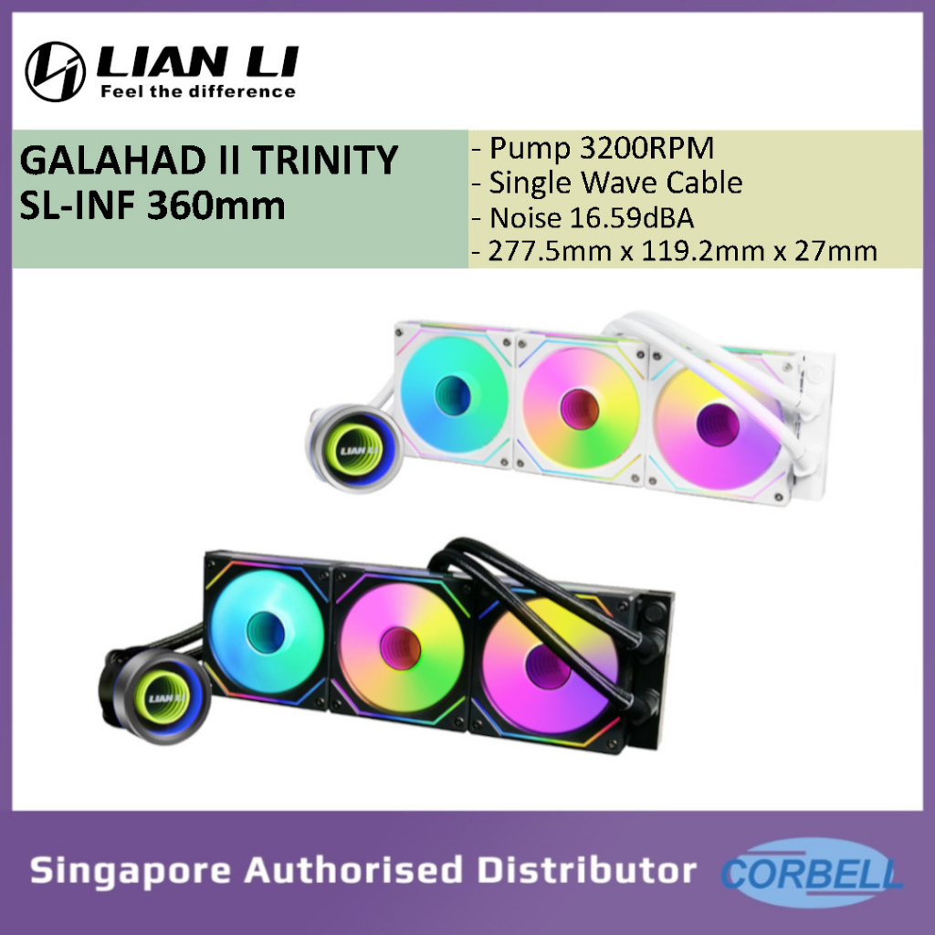 LIAN LI Galahad II Trinity SLINF aio 360mm AllInOne argb LGA 1700