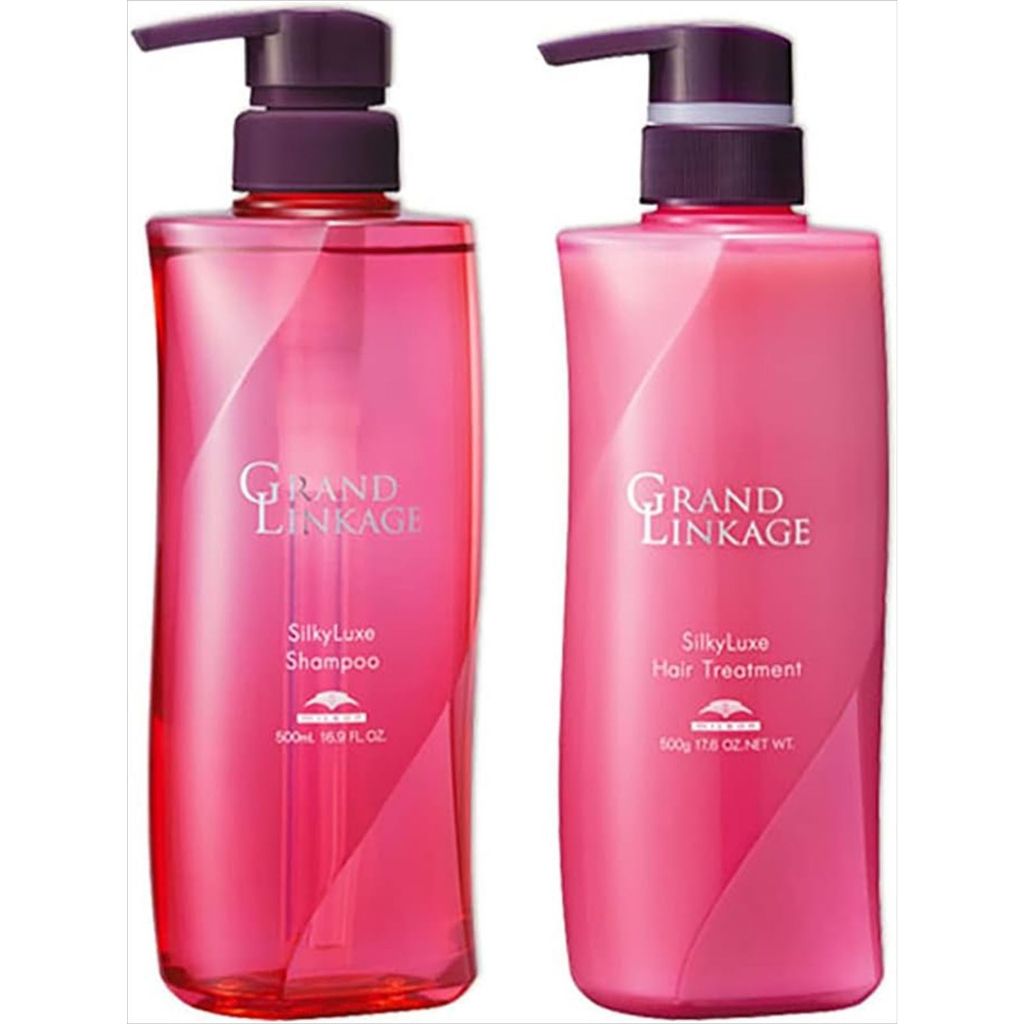 MILBON Grand Linkage Silky Luxe 500 Size Set Shampoo + Treatment Smooth for Soft Hair Direct
