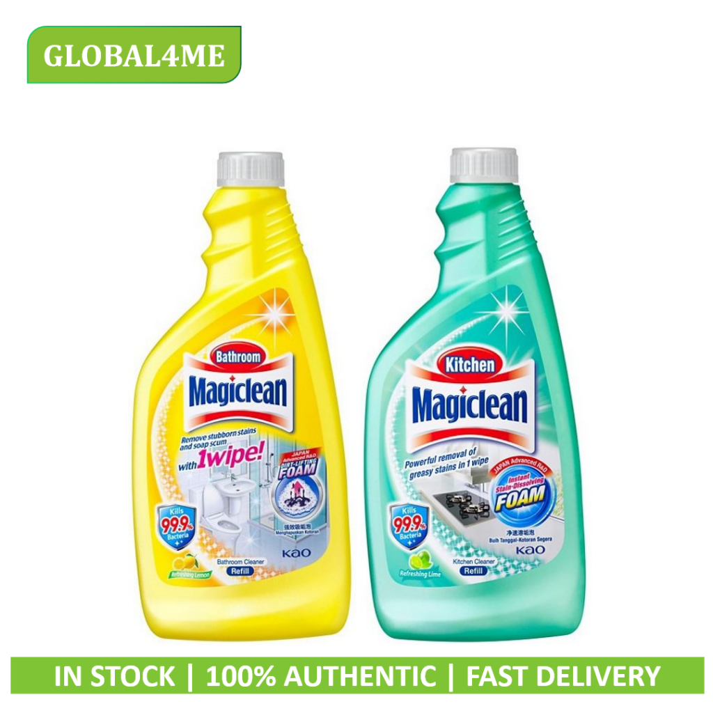 Magiclean Kitchen & Bathroom & Glass cleaner Refill 500ml Shopee