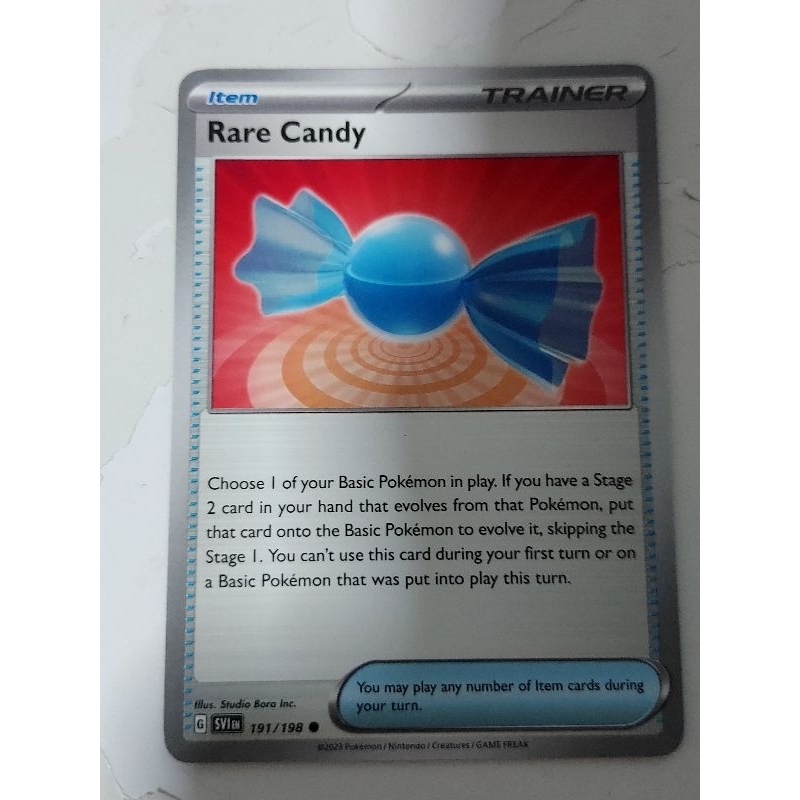 rare candy scarlet violet card - 191/198 - & This expansion pack invites you to join forces with your first partners Pokemon rare candy item trainer