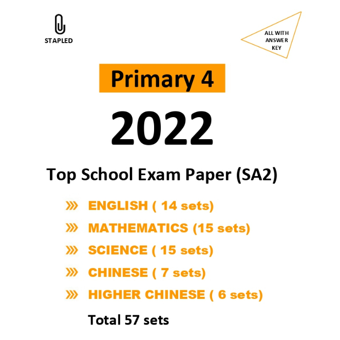 2022 P4 SA2 Top Schools Exam Paper Primary 4 | Shopee Singapore