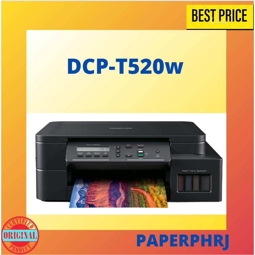 Brother DCP-T520W Ink Tank Printer 3-in-1 multifunction printer Wireless  Mobile