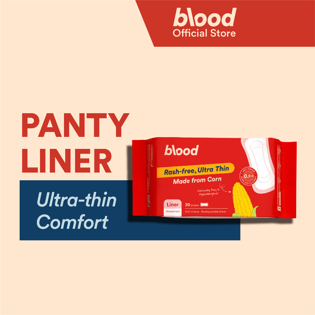 Blood Panty Liner Ultra-thin (30 pcs/pack) | Shopee Singapore