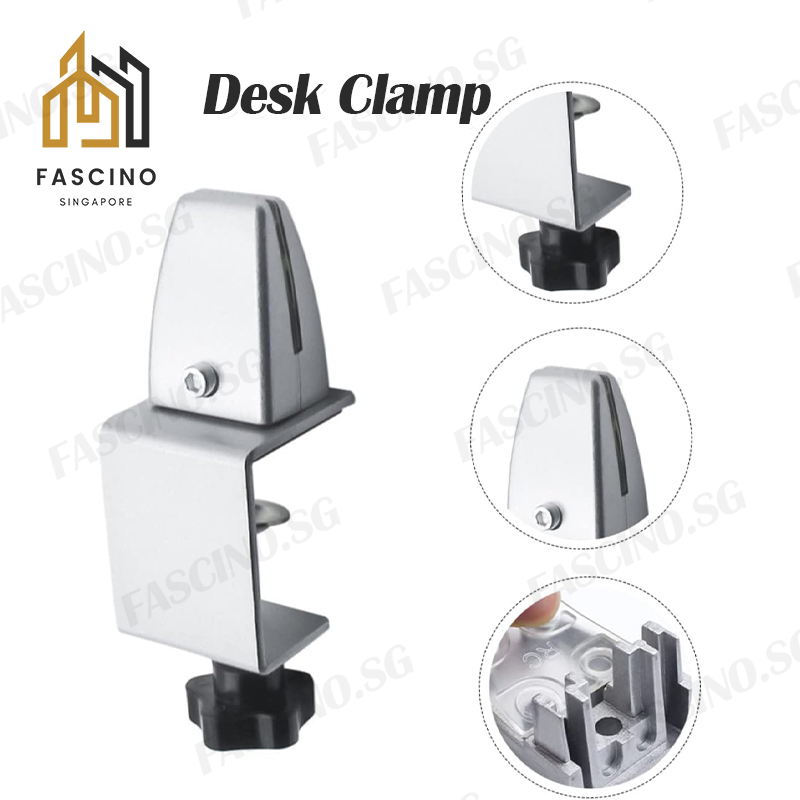 【SG】Desk Clamp Clip Screen Divider Acrylic Desk Office Divider Screen ...