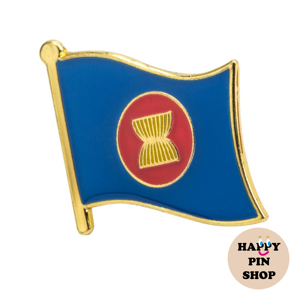 ASEAN Flag Pin, Collar Pin (happypinshop, Happy Pin Shop) | Shopee ...