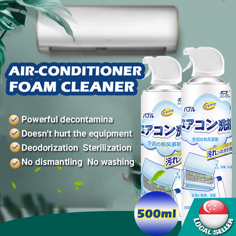 🇸🇬500ml Aircon Cleaning Spray Foam Aircon chemical wash Aircon cleaner