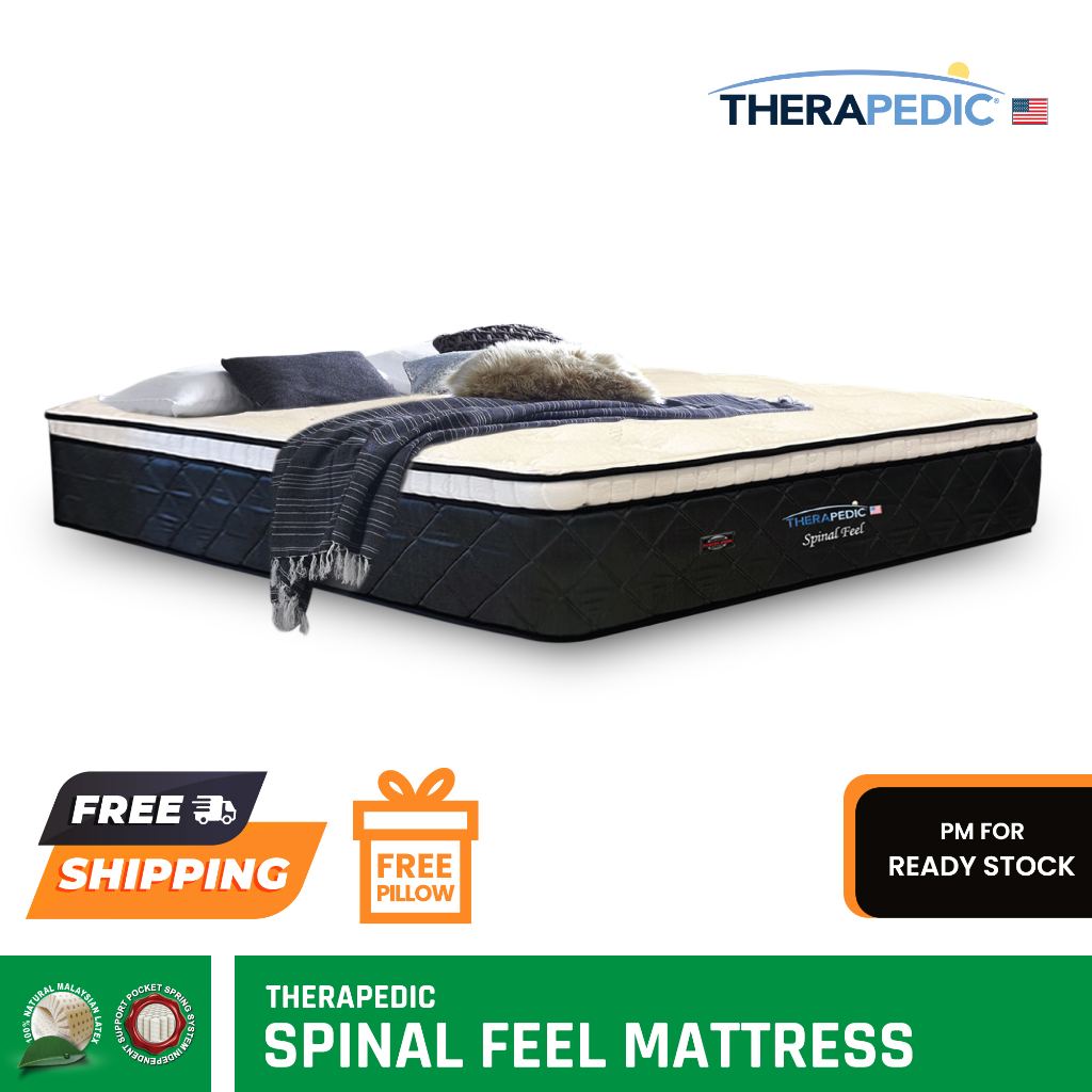 Therapedic SPINAL FEEL (14 inch), 100 Natural Latex Top Pocket Spring
