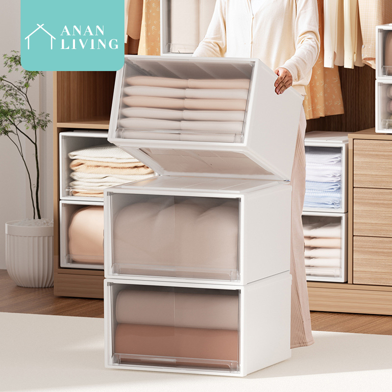 【SG Seller】Anan Stackable Drawer Storage Box Wardrobe Organizer