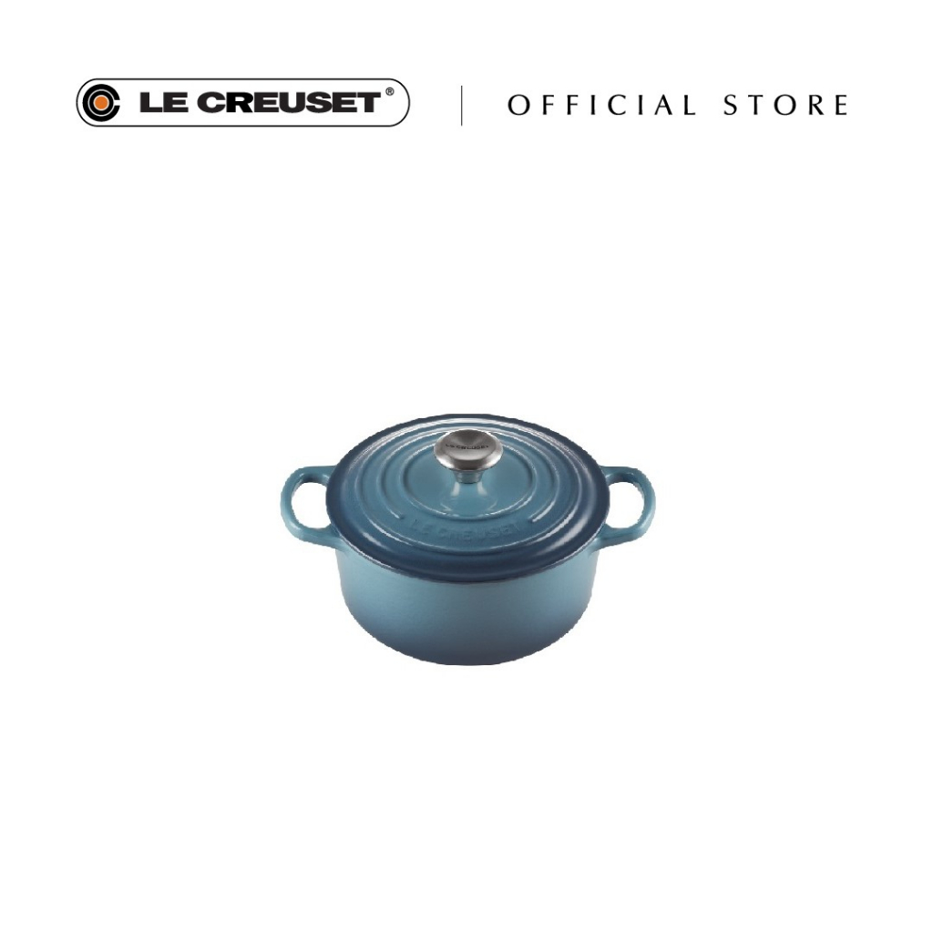 Le Creuset Signature Round French Oven Marine (18cm) Shopee Singapore