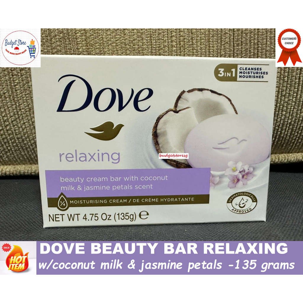 Dove Relaxing Beauty Bar Soap - 135 grams | Shopee Singapore