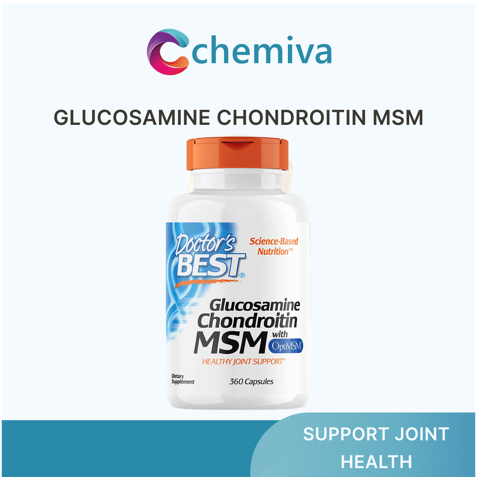 [Fast Shipping] Doctor's Best, Glucosamine Chondroitin MSM with OptiMSM ...