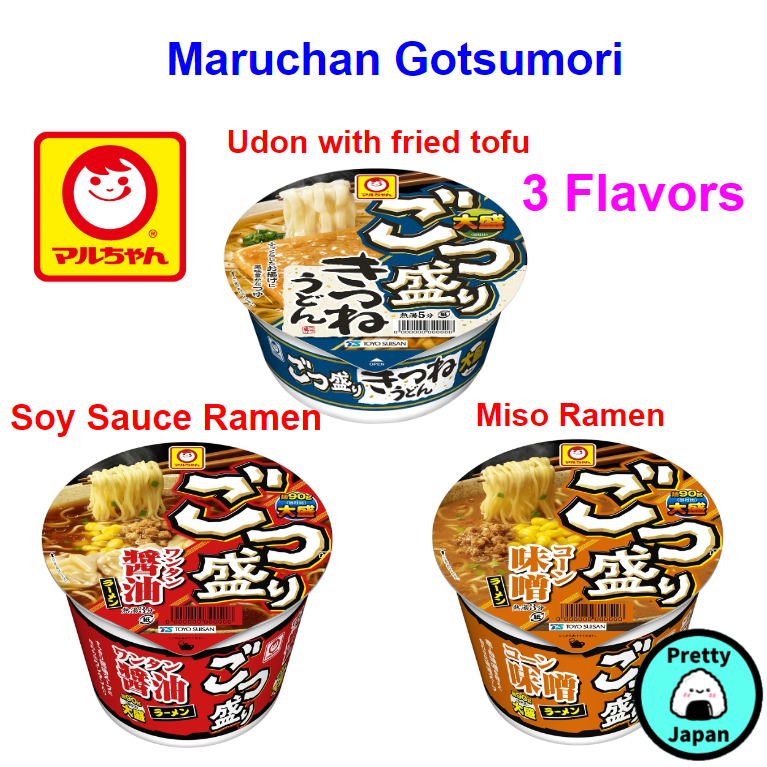 Maruchan Gotsumori Toyo Suisan Soy sauce Ramen / Miso Ramen / Udon