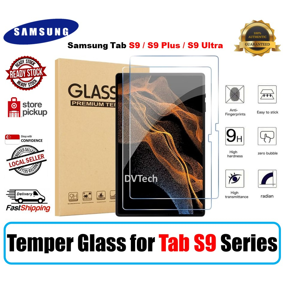 Temper Glass for Samsung Galaxy Tab S9 / S9FE / S9+ / S9 FE+ / S9 Ultra ...