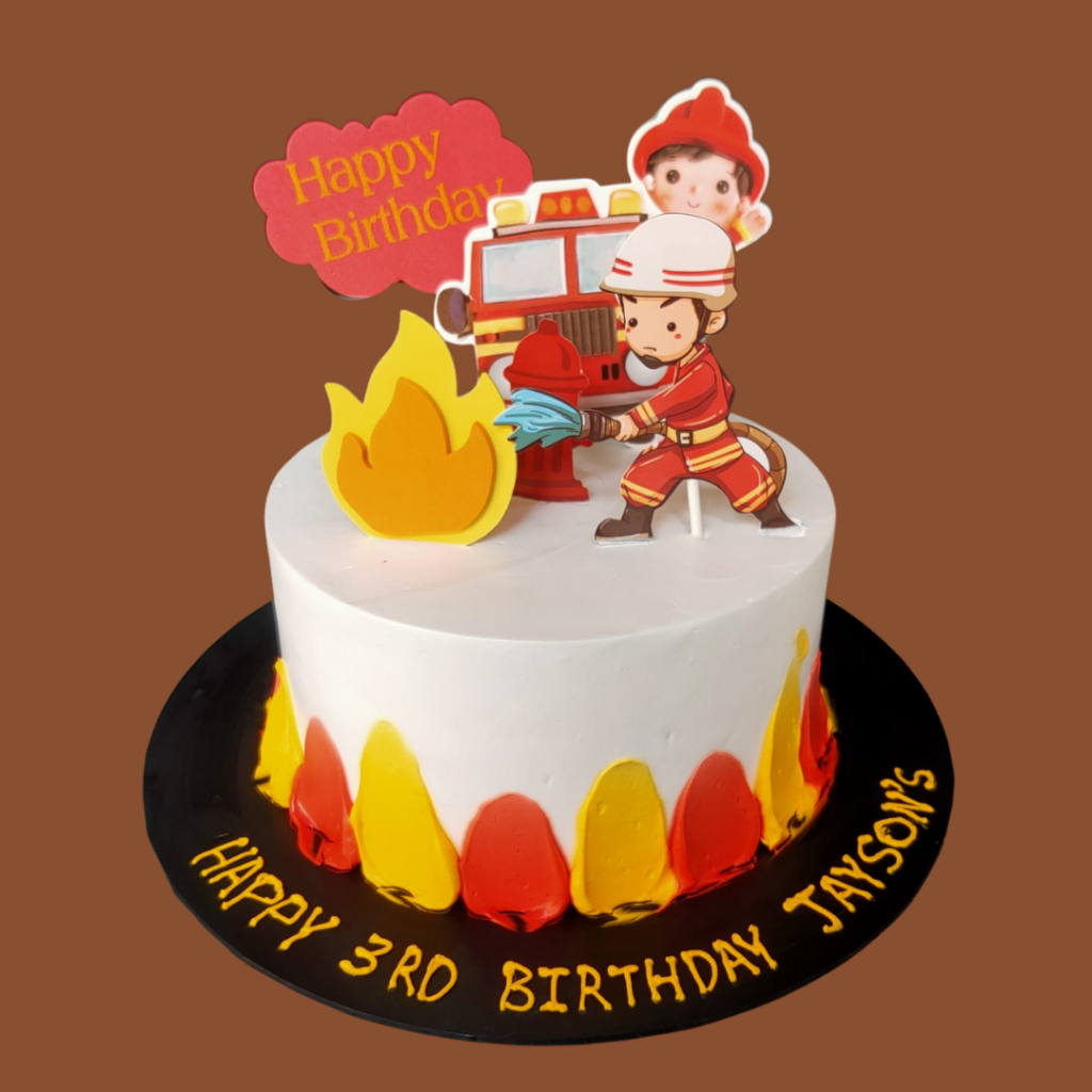 Halal-Certified Firefighting Cake (Ideal For Kids ) | Shopee Singapore