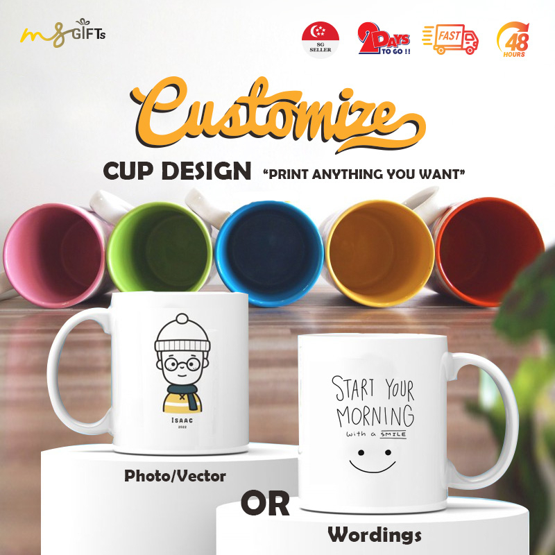 [SG Seller]Photo Customized Coffee Mugs Price inclusive of 'Anything
