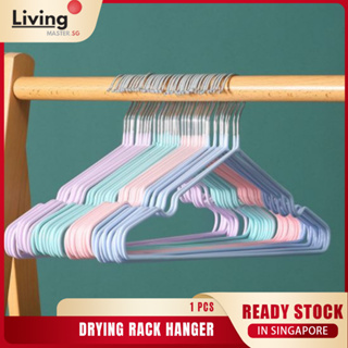 5pcs/10pcs Anti-slip Velvet Clothes Hangers For Wet/dry Clothes