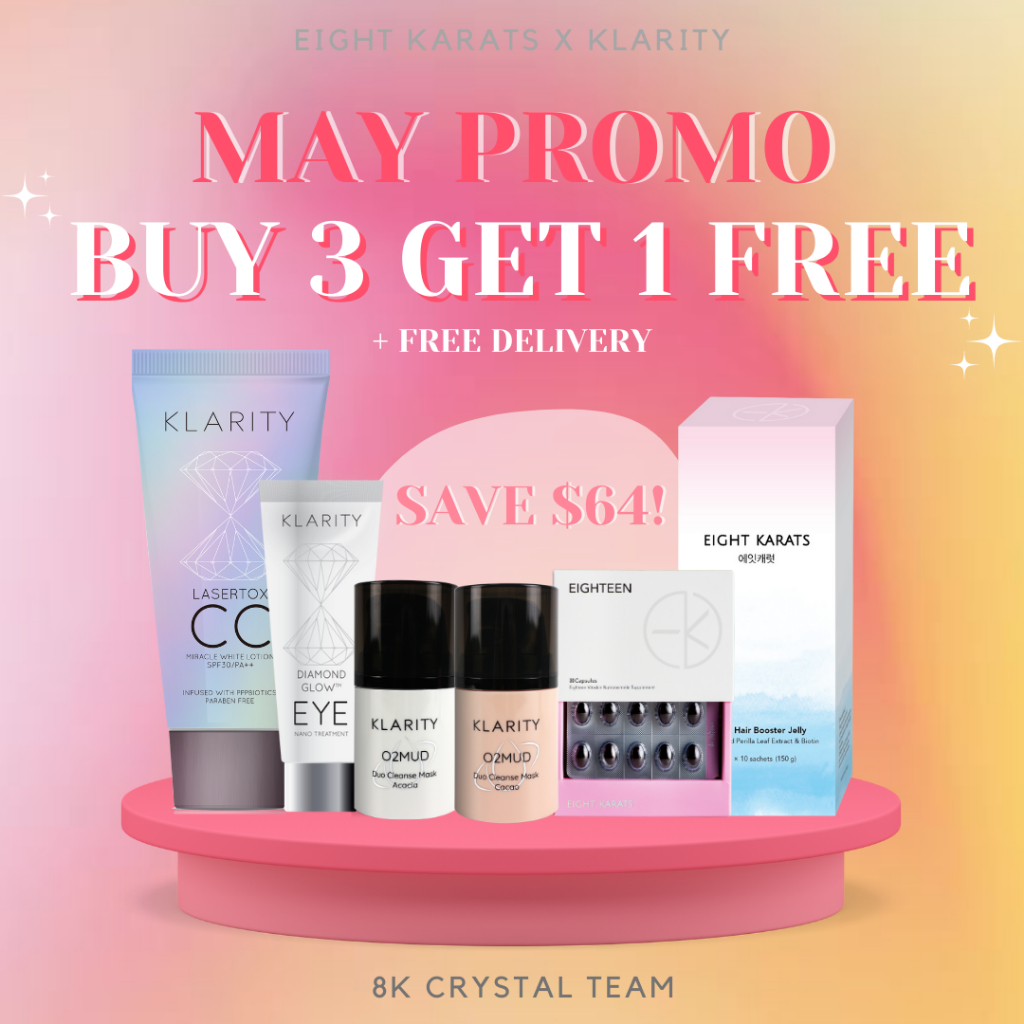 BUY 3 GET 1 FREE - Eight Karats + Klarity - Eighteen Vitaskin / Eye ...