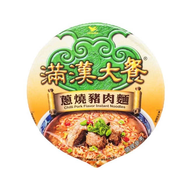 Uni-President Imperial Big Meal Instant Noodle | Chilli Pork | Man Han ...