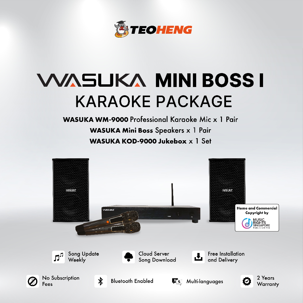 [SG] Teo Heng WASUKA Mini Boss Karaoke Package | Shopee Singapore