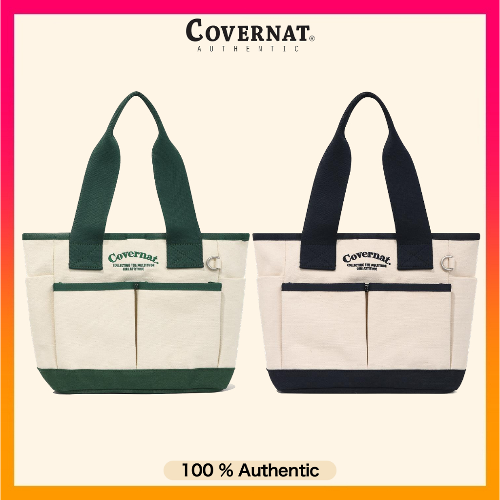 COVERNAT Arch Logo Canvas Tote Bag - 2 Colors (2023 NEW) | Shopee Singapore