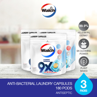 Antibacterial detergent pods