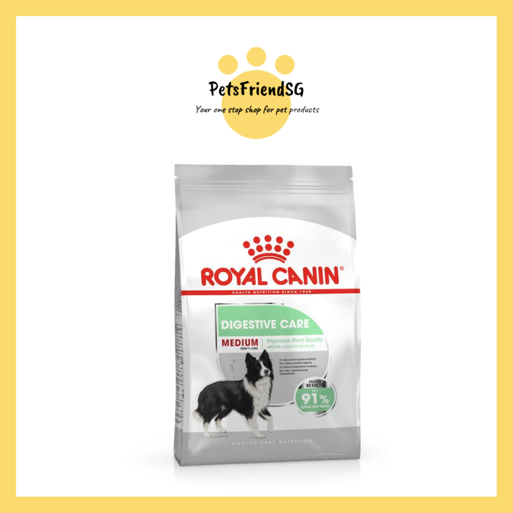 Royal Canin Medium Digestive Care Dry Dog Food (3kg) Shopee Singapore