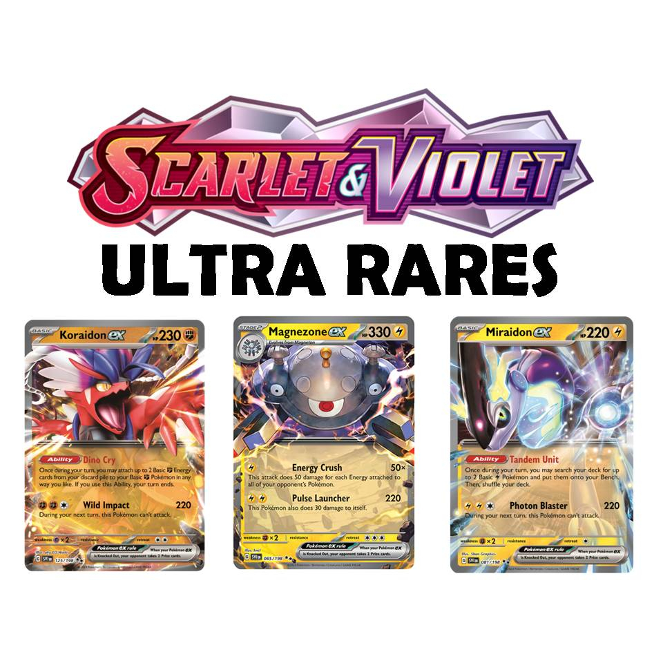 Pokemon TCG Scarlet & Violet Base Set - Ultra Rares | Shopee Singapore