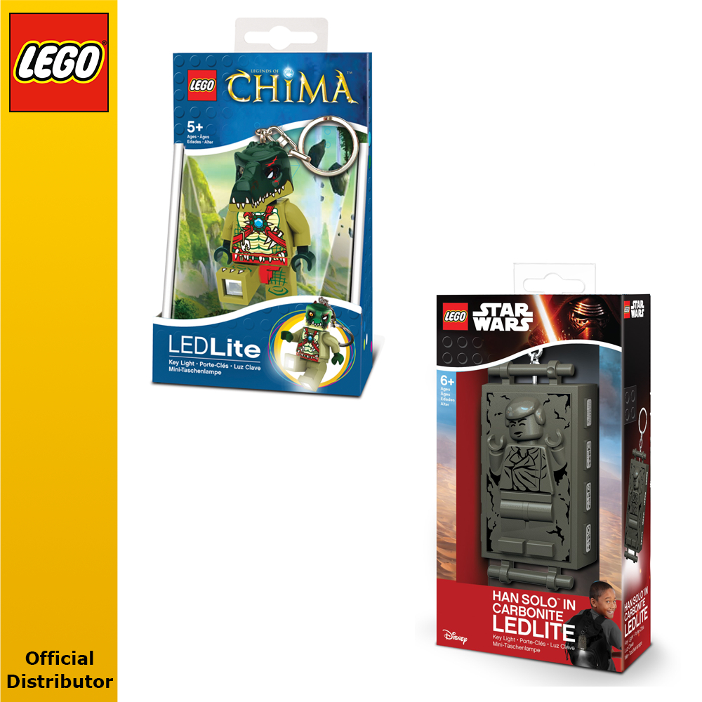 LEGO - LED Keylight Set of 2 (Chima Cragger + Star Wars Han Solo ...