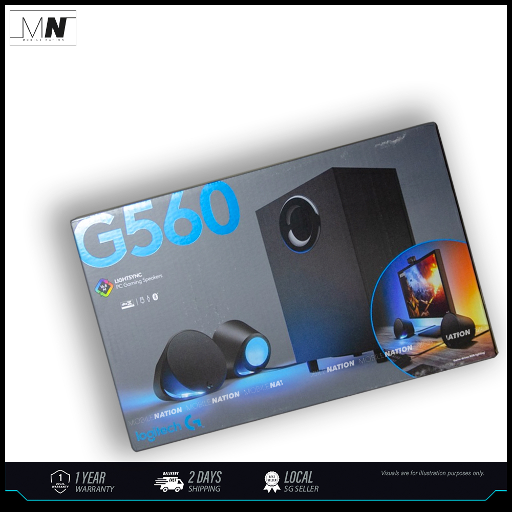 Logitech G560 Lightsync RGB PC Gaming Bluetooth Speakers Total watts