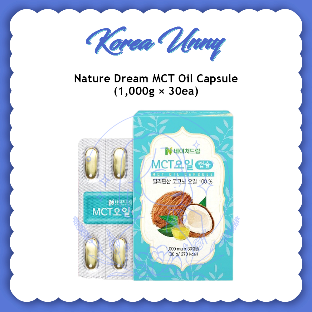 NATURE DREAM MCT Oil Capsule keto diet (1,000mg x 30 Capsules) NATUREDREAM Shopee Singapore