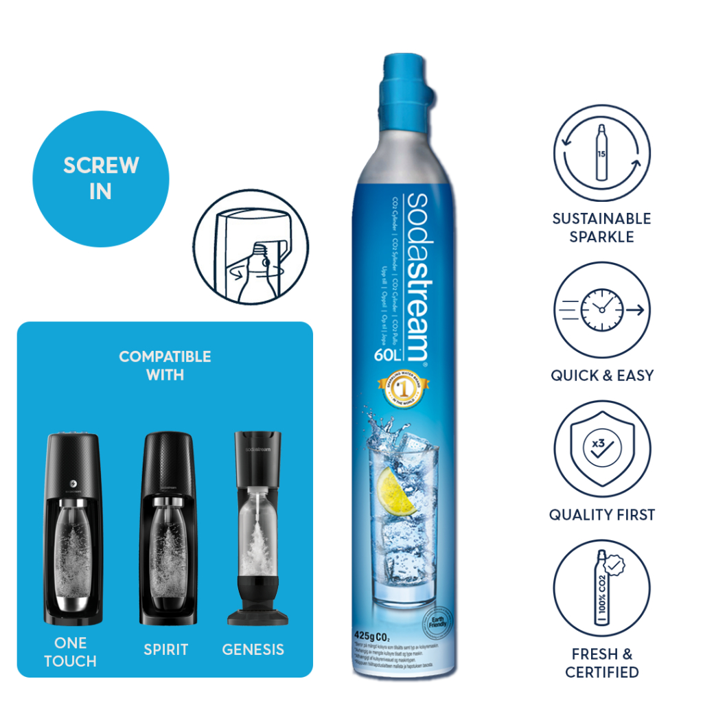 SodaStream Original CO2 Gas Cylinder Annual Saver Plan Shopee Singapore