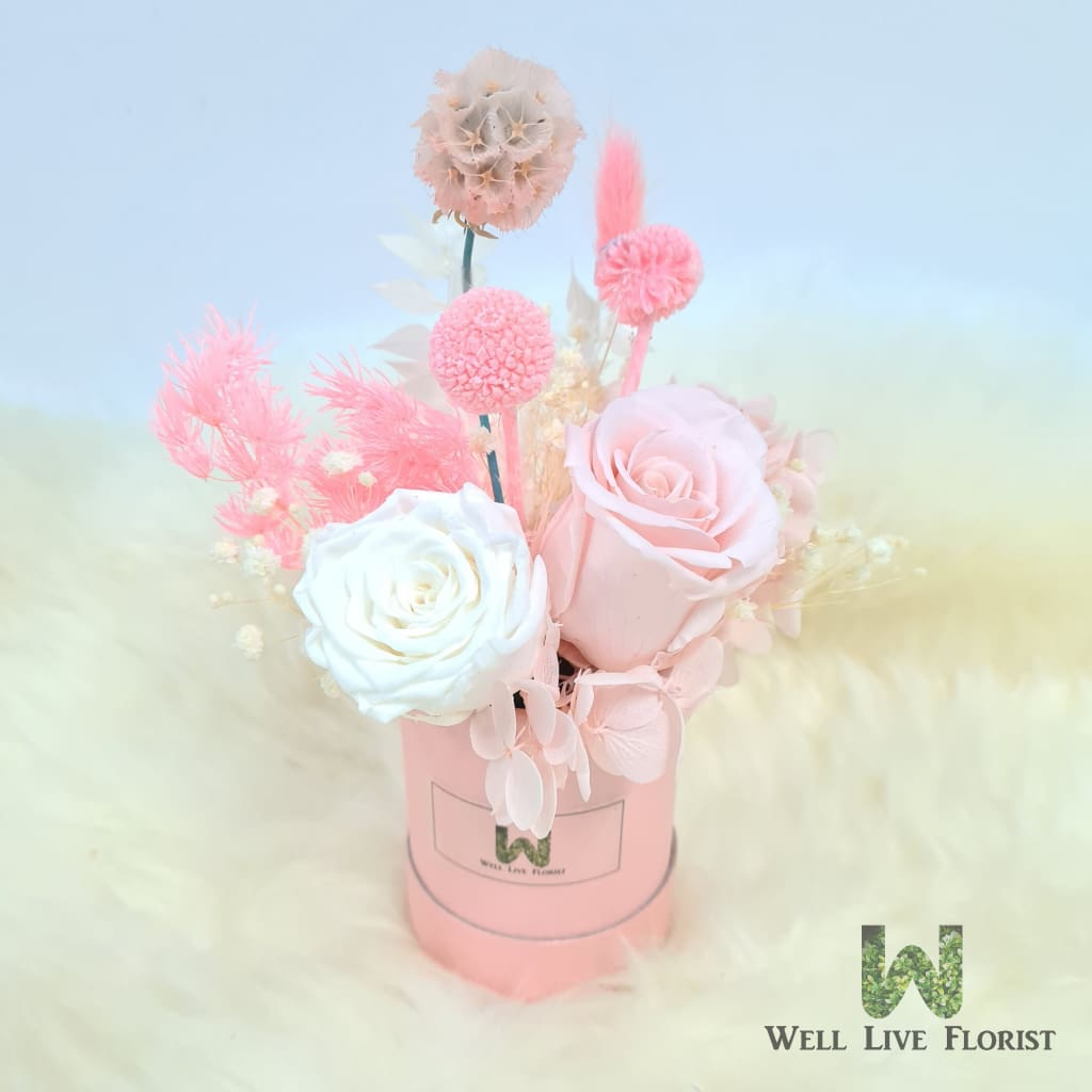 FREE DELIVERY Cordelia Preserved Flower In Box Mother's Day