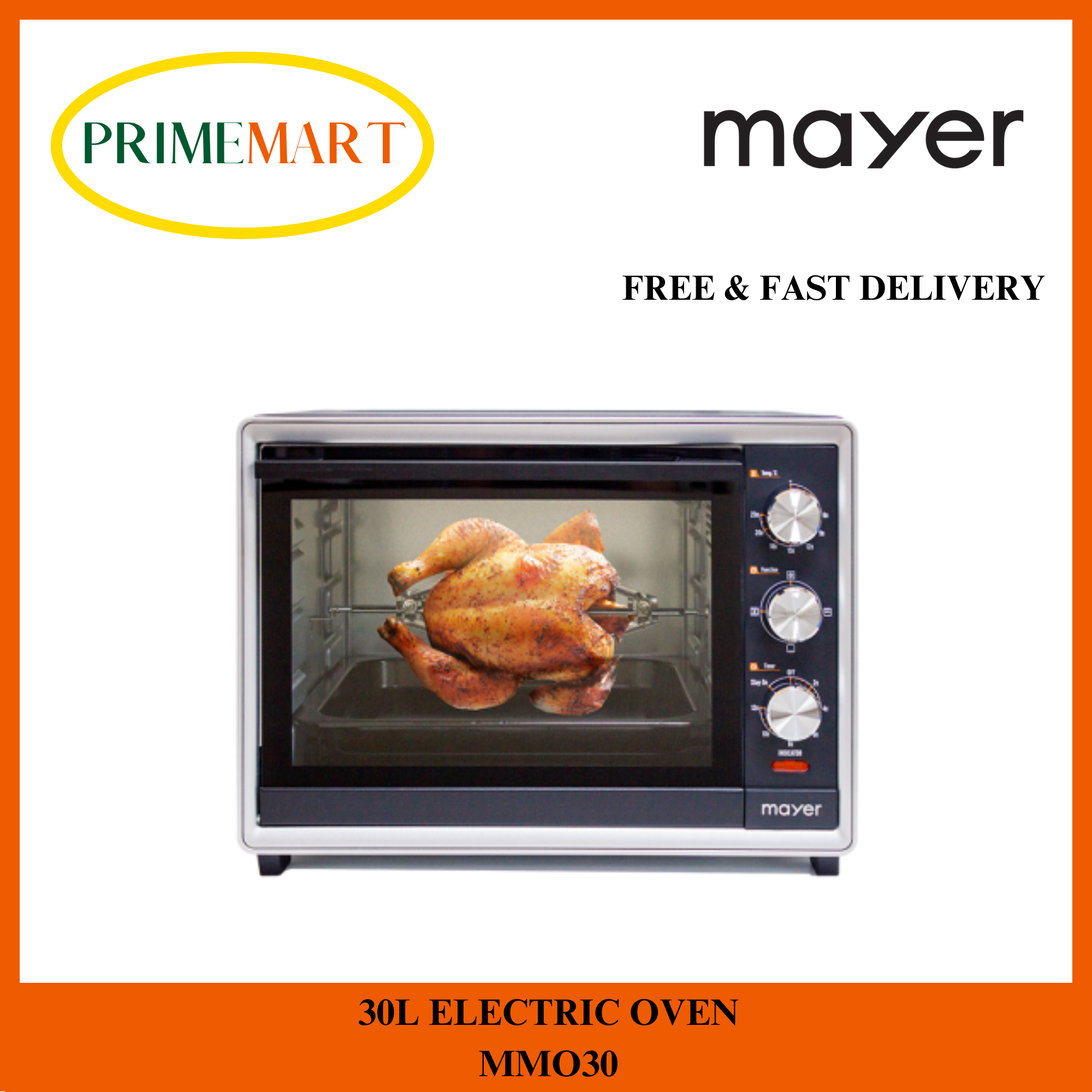 MAYER MMO30 30L ELECTRIC OVEN 1 YEAR MAYER WARRANTY + FAST DELIVERY