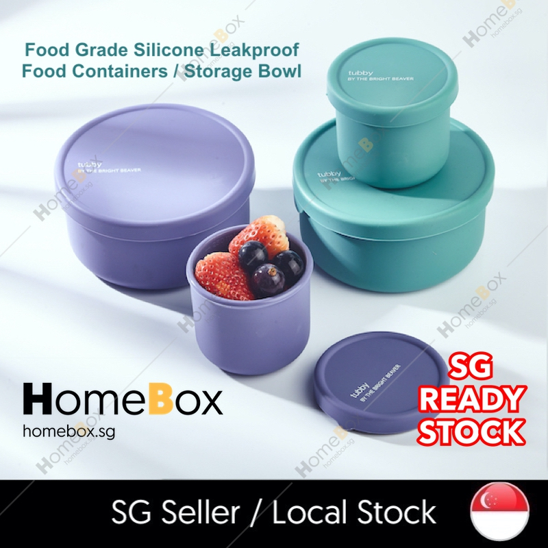 HomeBox 🇸🇬 250ml 700ml Silicone Food Container Microwave Round Food Box ...
