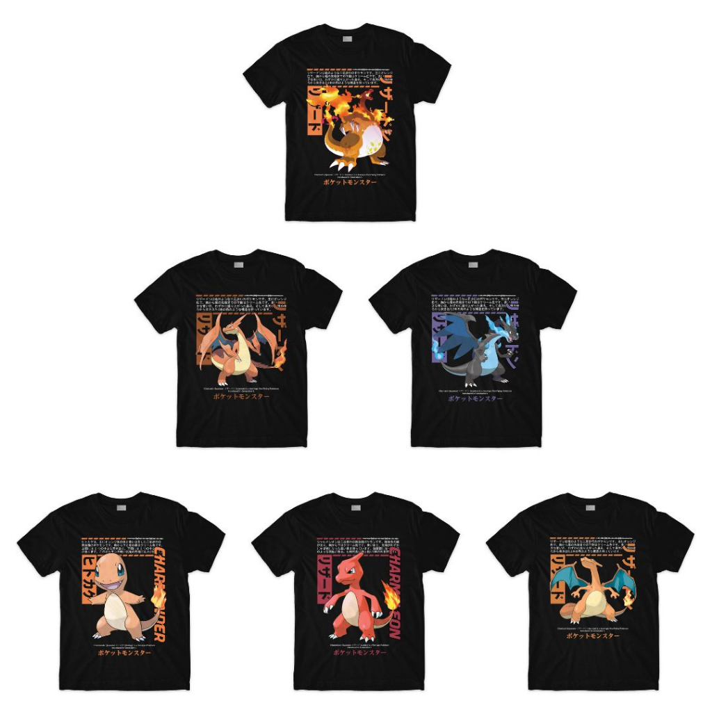 POKÉMON CHARIZARD EVOLUTION Series T-shirt (Singapore 3-5 Days