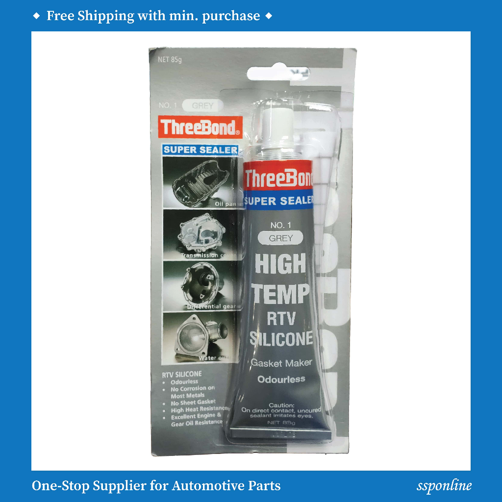 【OFFCIAL DISTRIBUTOR】Threebond No.1 Super Sealer RTV Silicone Grey 85g ...