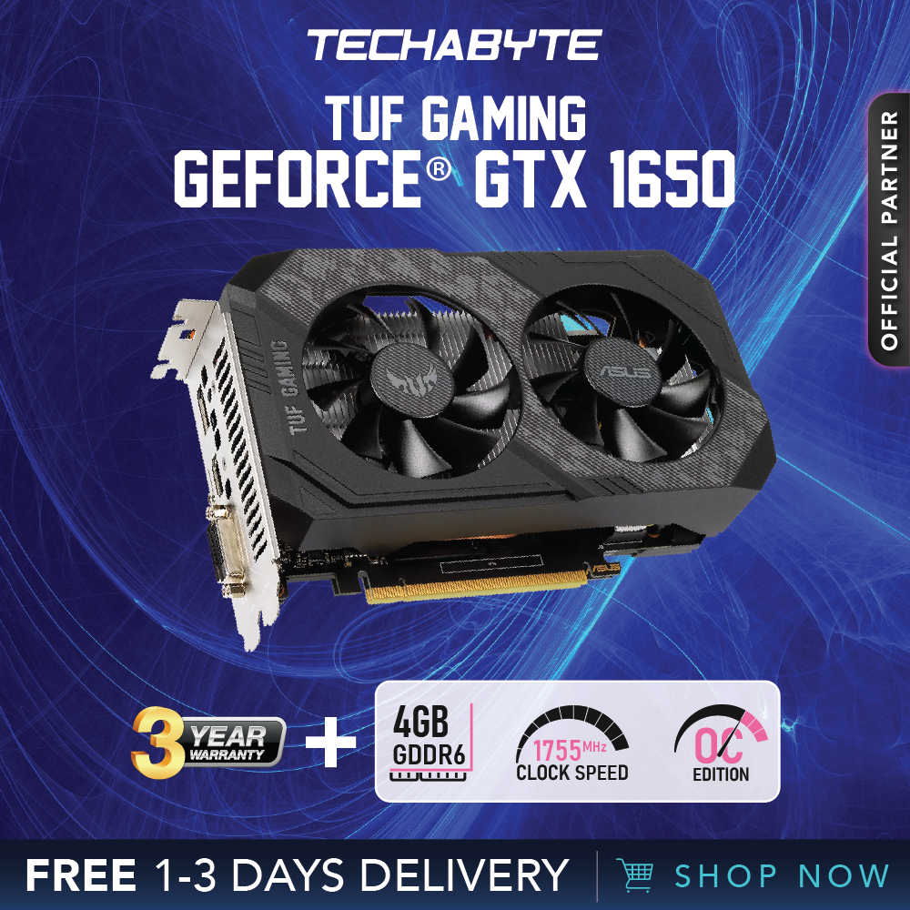 Asus TUF Gaming GeForce GTX 1650 1650 OC Edition 4GB GDDR6