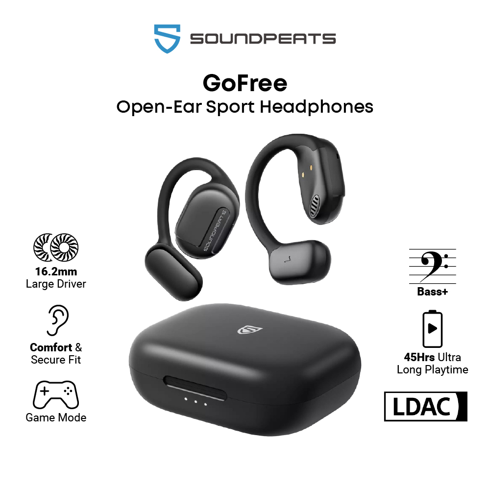 SoundPEATS GoFree Open-Ear Sport Headphones with Hi-Res Audio 