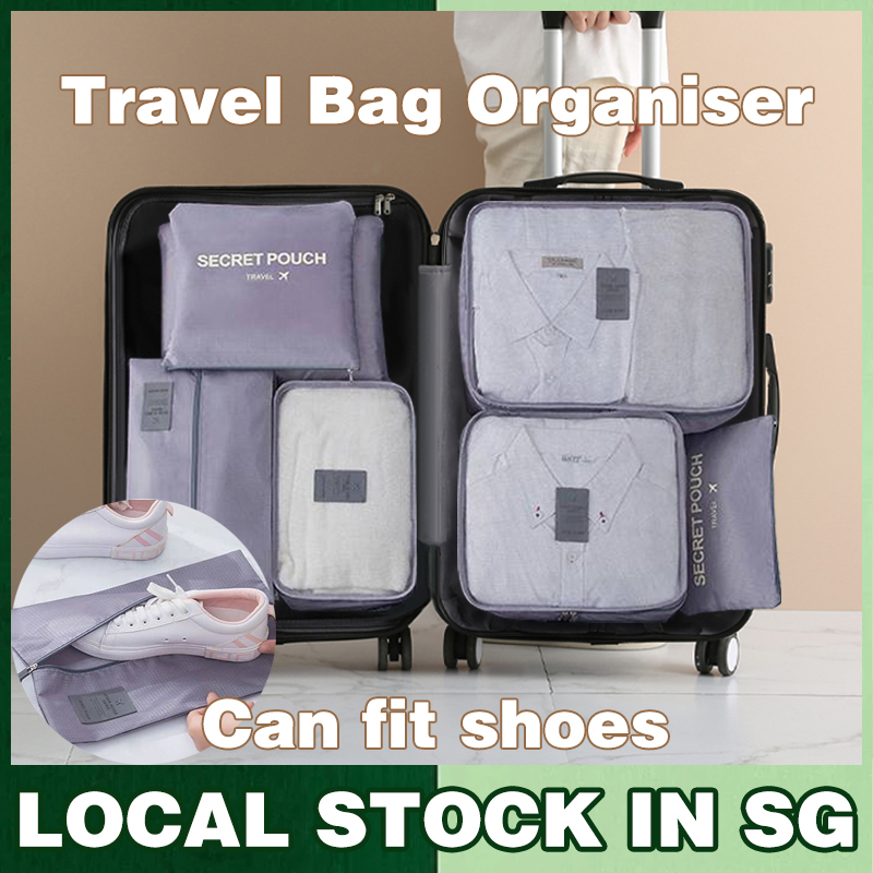 7Pcs Set Luggage Organiser Foldable Travel Organizer Bags Suitcase