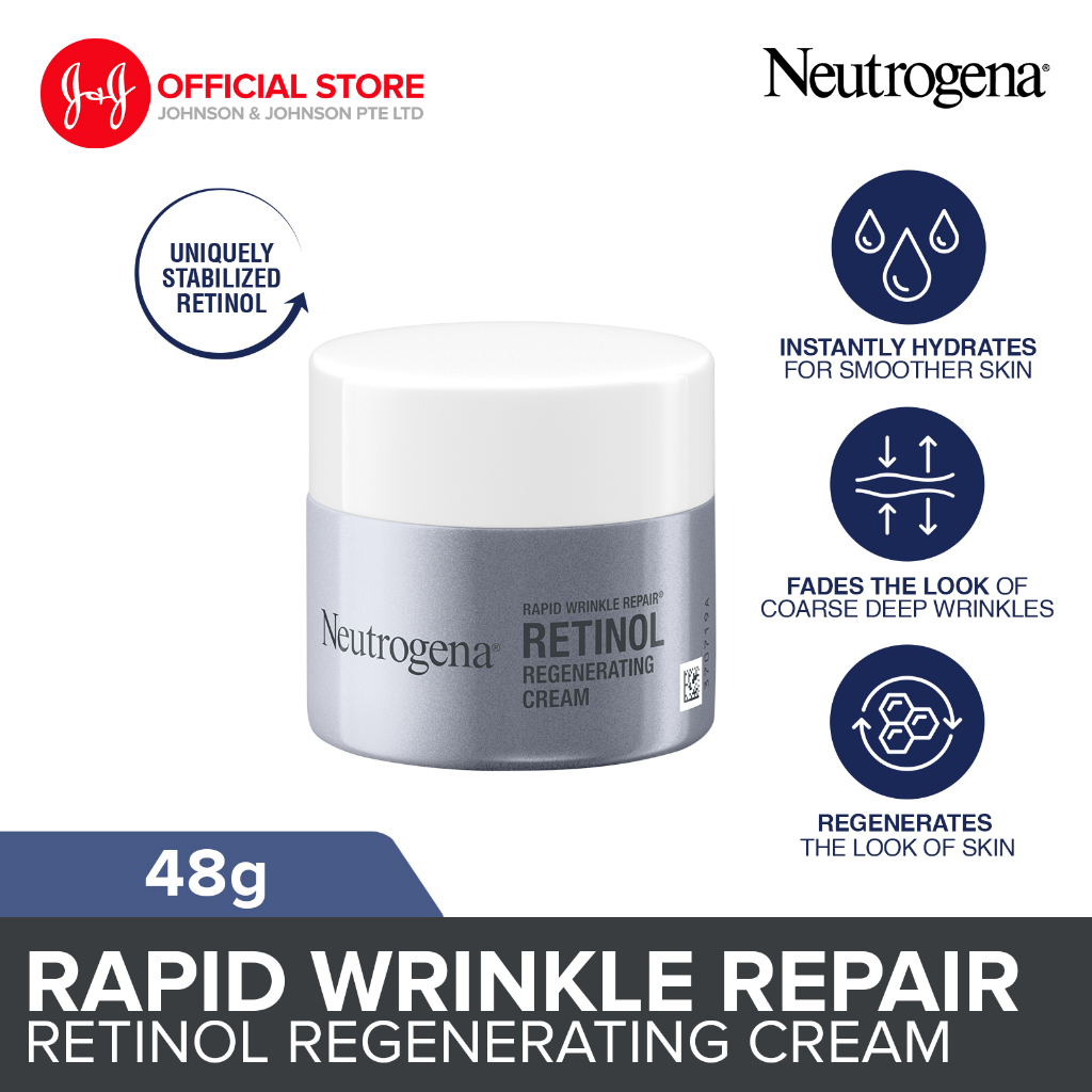 Neutrogena Rapid Wrinkle Repair Retinol Regenerating Cream 48g Shopee Singapore