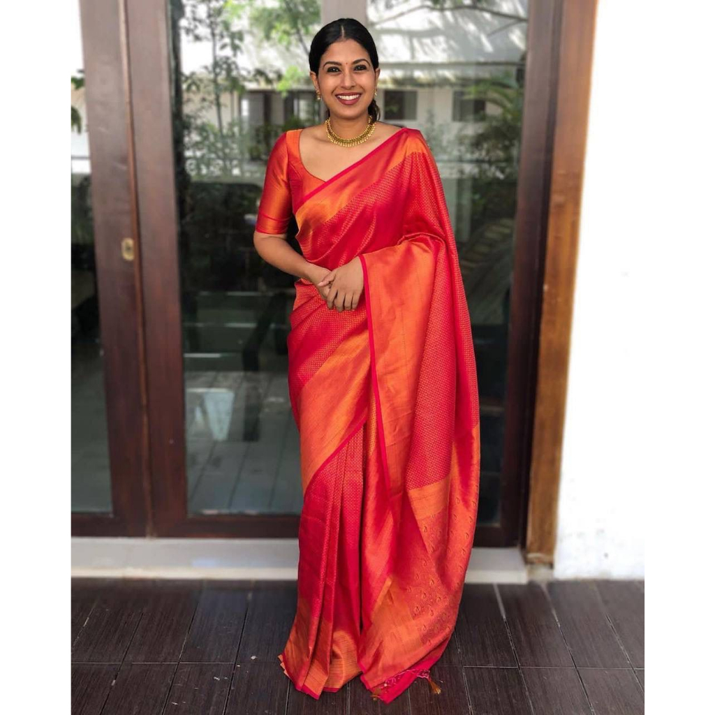 Red clearance fancy saree