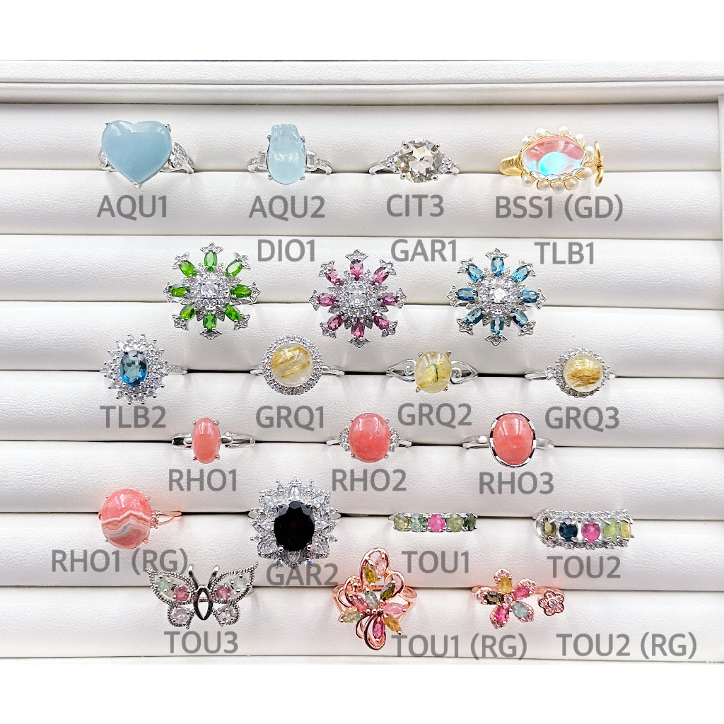 Crystal Rings (Assorted 2) | Shopee Singapore