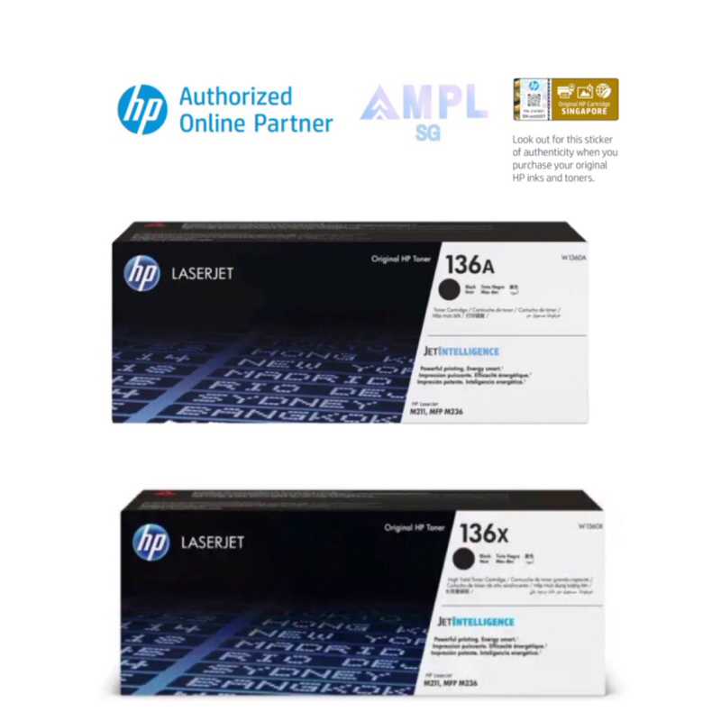 Genuine Hp 136a Hp 136x Black Original Laserjet Toner Cartridge For Hp M211dwm211dm236dw 2611