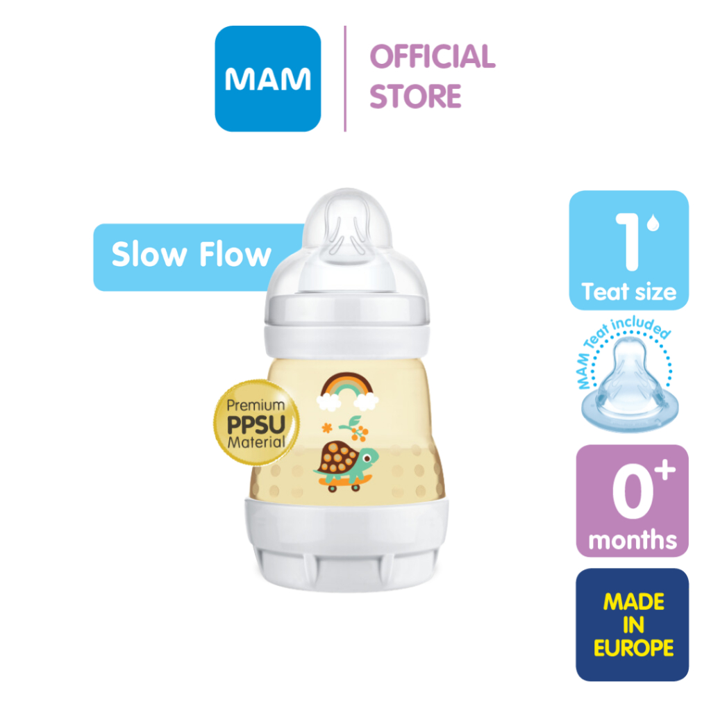 MAM Easy Start Anti Colic PPSU Bottle (160ml) with Slow Flow