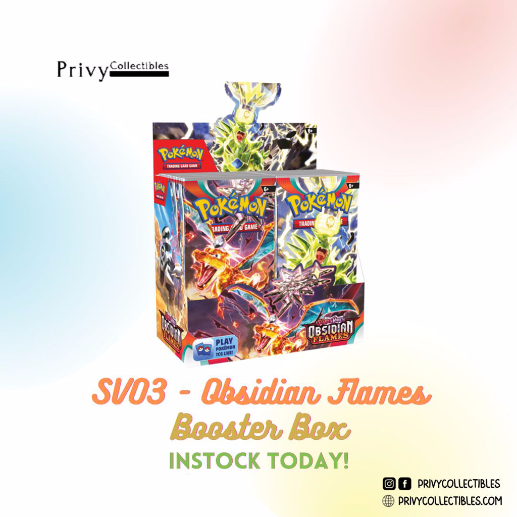 Pokemon TCG: SV03 Scarlet and Violet - Obsidian Flames Booster Box (36 Packs)  | Shopee Singapore