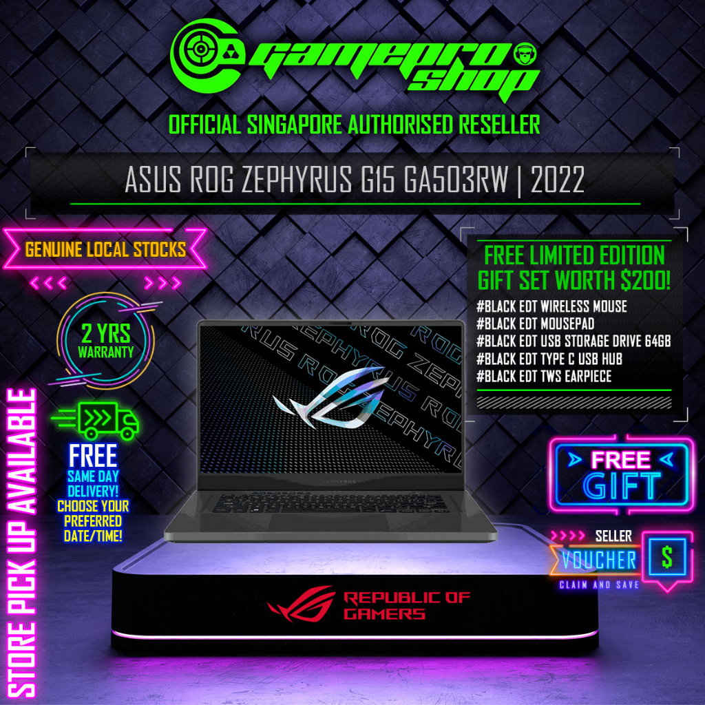 ASUS ROG Zephyrus G15 GA503RW-RTX3070Ti/LN085W / Ryzen 9 6900HS / RTX 3070Ti / 15.6