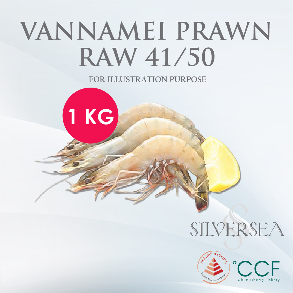 Silversea Raw Vannamei Prawn 1kg 41 50 Fresh Frozen Seafood Shopee