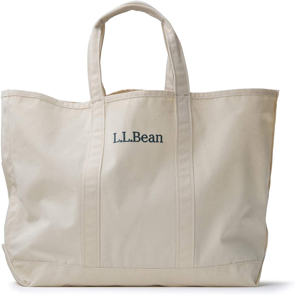 Direct from Japan] L.L.Bean Grocery Tote Bag 100% Cotton Large